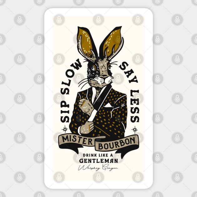 Mister Bourbon Jackalope: Drink Like A Gentleman Magnet by The Whiskey Ginger